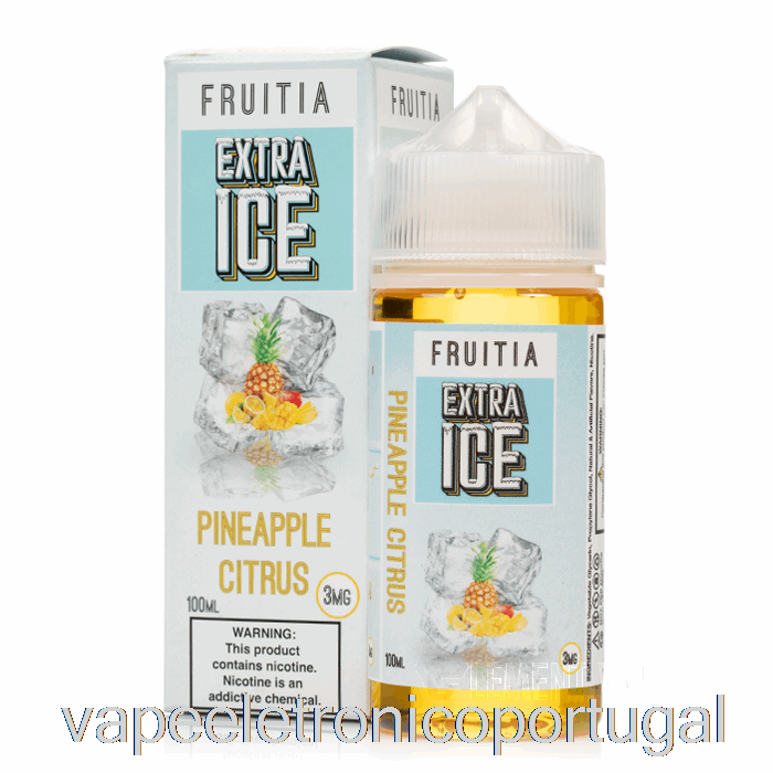 Vape Eletrônico Abacaxi Cítrico - Gelo Extra - Fruta - 100ml 6mg